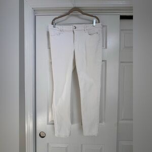 American Eagle Outfitters Women's White skinny jegging jeans 14 regular